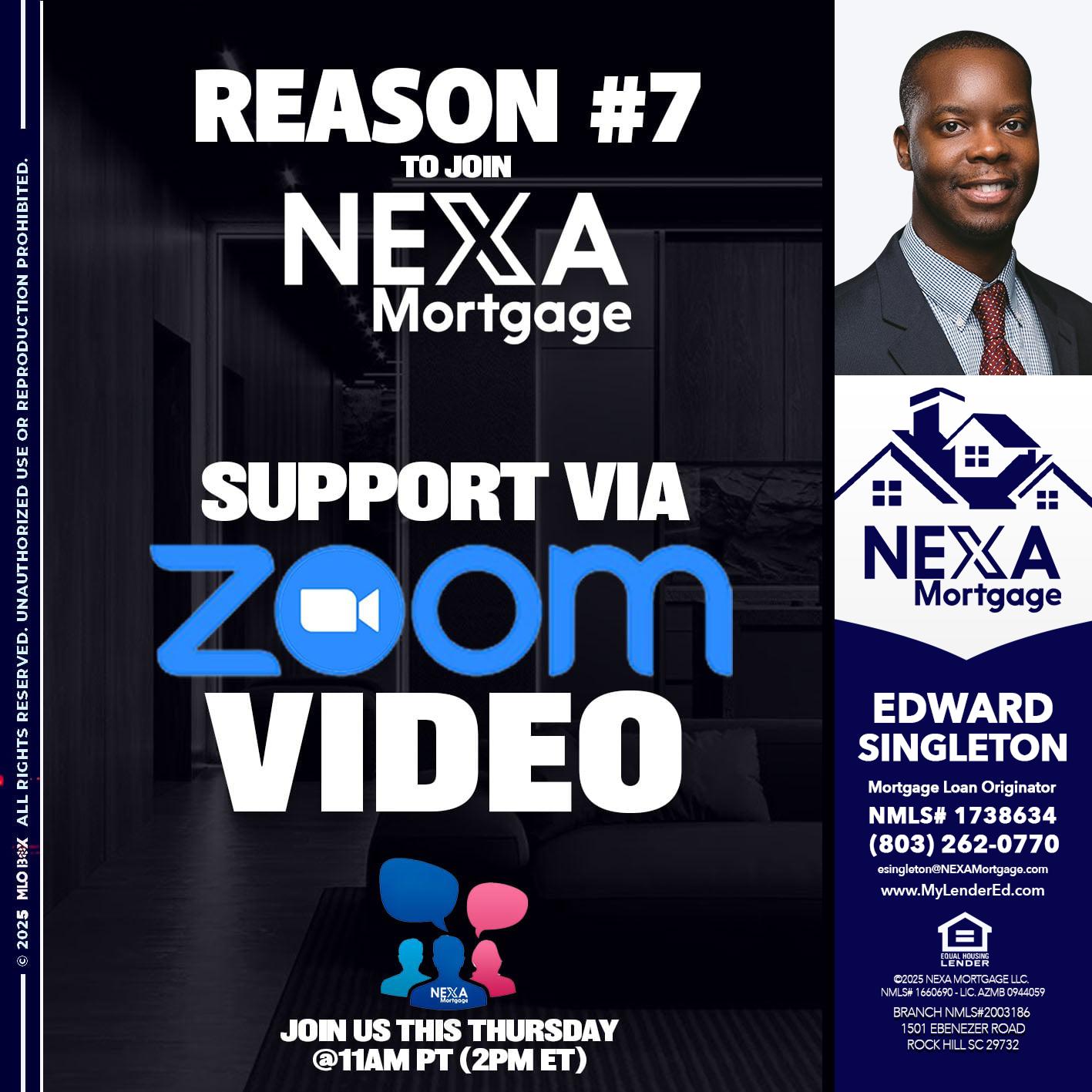 REASON 7 - Edward Singleton -Sr. Mortgage Loan Originator