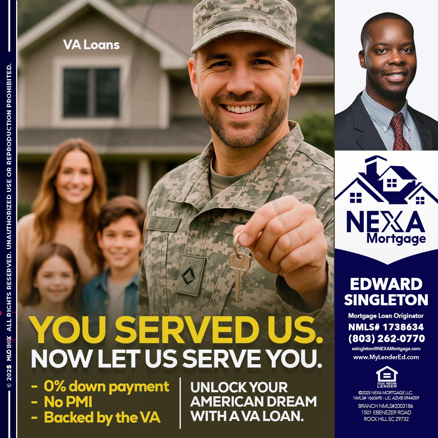 YOU DESERVED - Edward Singleton -Sr. Mortgage Loan Originator