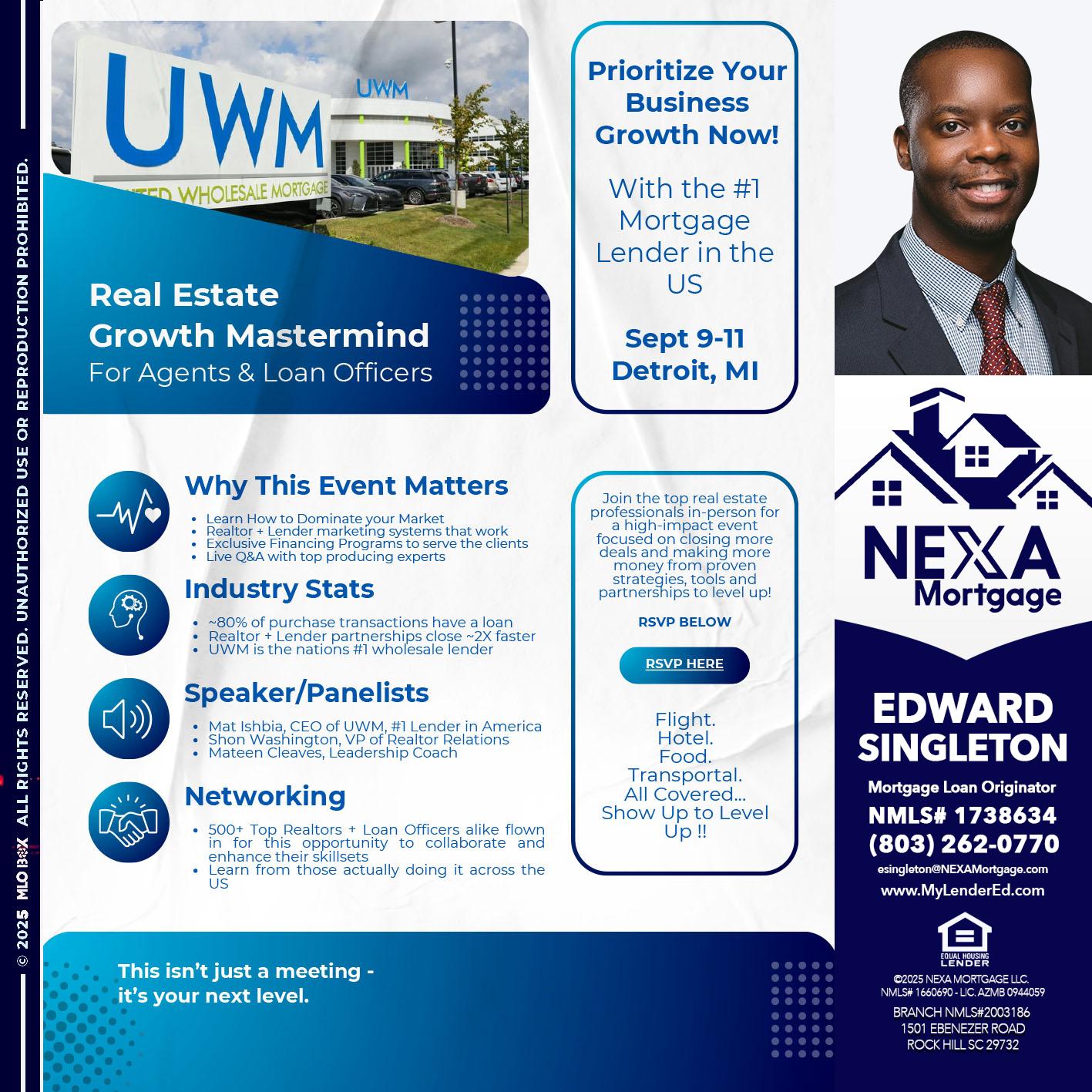 DETROIT TRIP - Edward Singleton -Sr. Mortgage Loan Originator