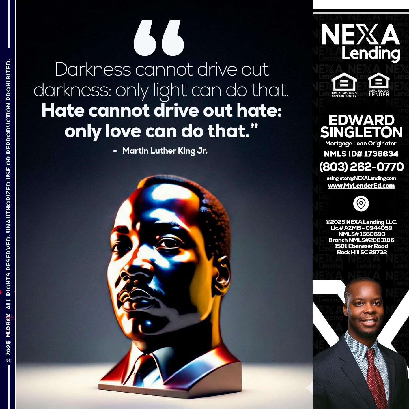 MLK 2026 - Edward Singleton -Sr. Mortgage Loan Originator