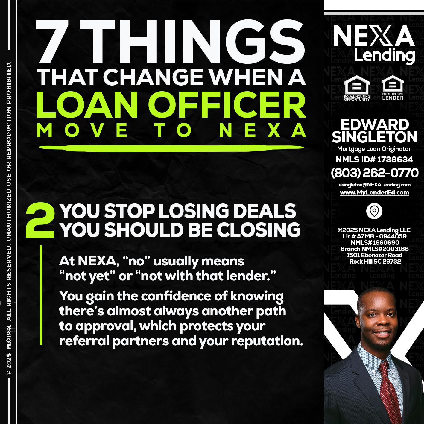 7 THINGS (2) - Edward Singleton -Sr. Mortgage Loan Originator