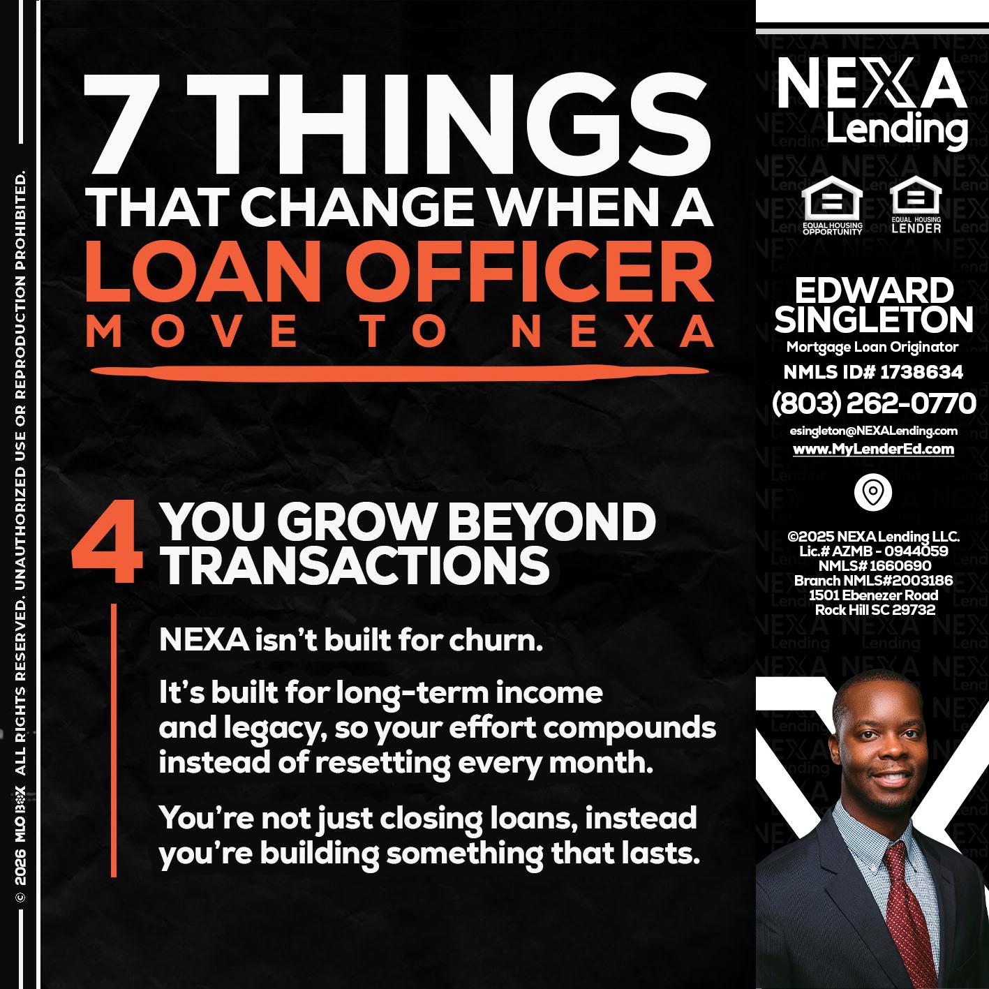 7 THINGS (4) - Edward Singleton -Sr. Mortgage Loan Originator