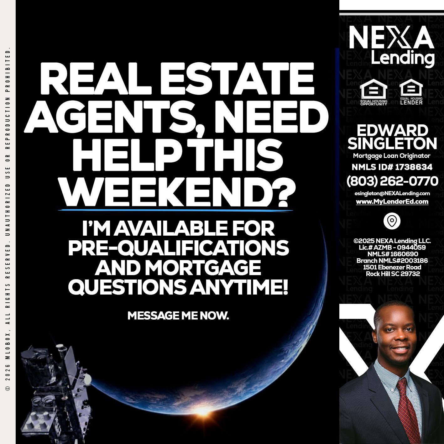 REAL ESTATE AGENTS - Edward Singleton -Sr. Mortgage Loan Originator