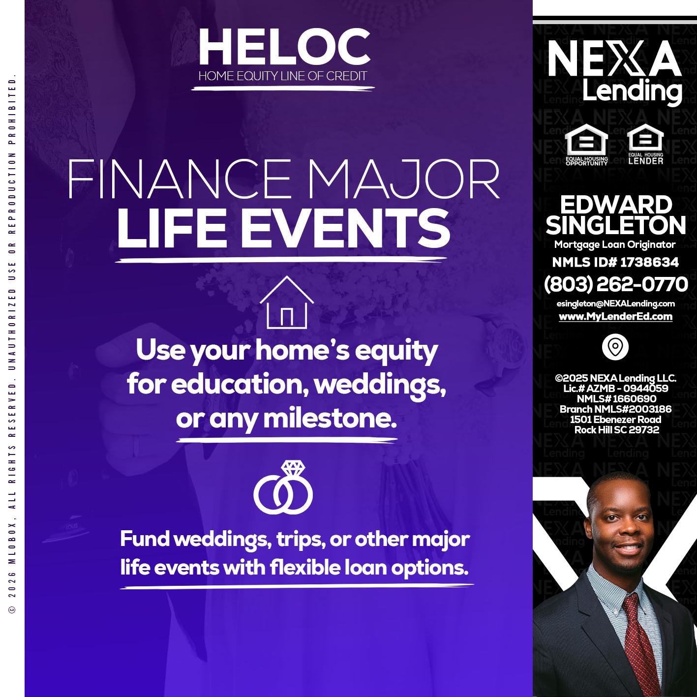HELOC - Edward Singleton -Sr. Mortgage Loan Originator