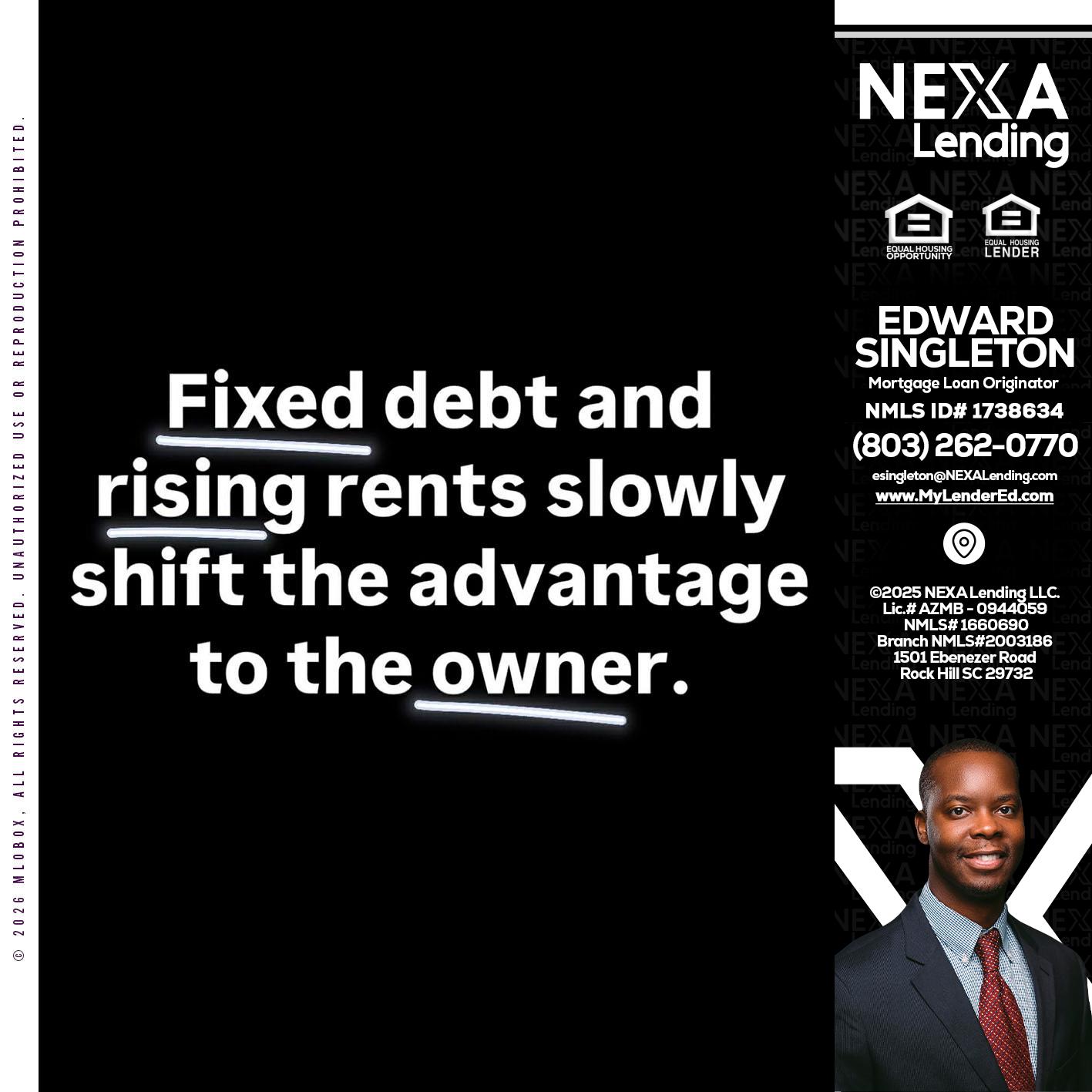 FIXED DEBT - Edward Singleton -Sr. Mortgage Loan Originator