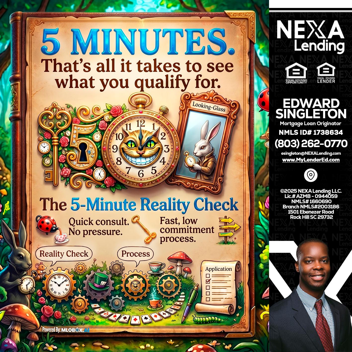 Reality Check! - Edward Singleton -Sr. Mortgage Loan Originator