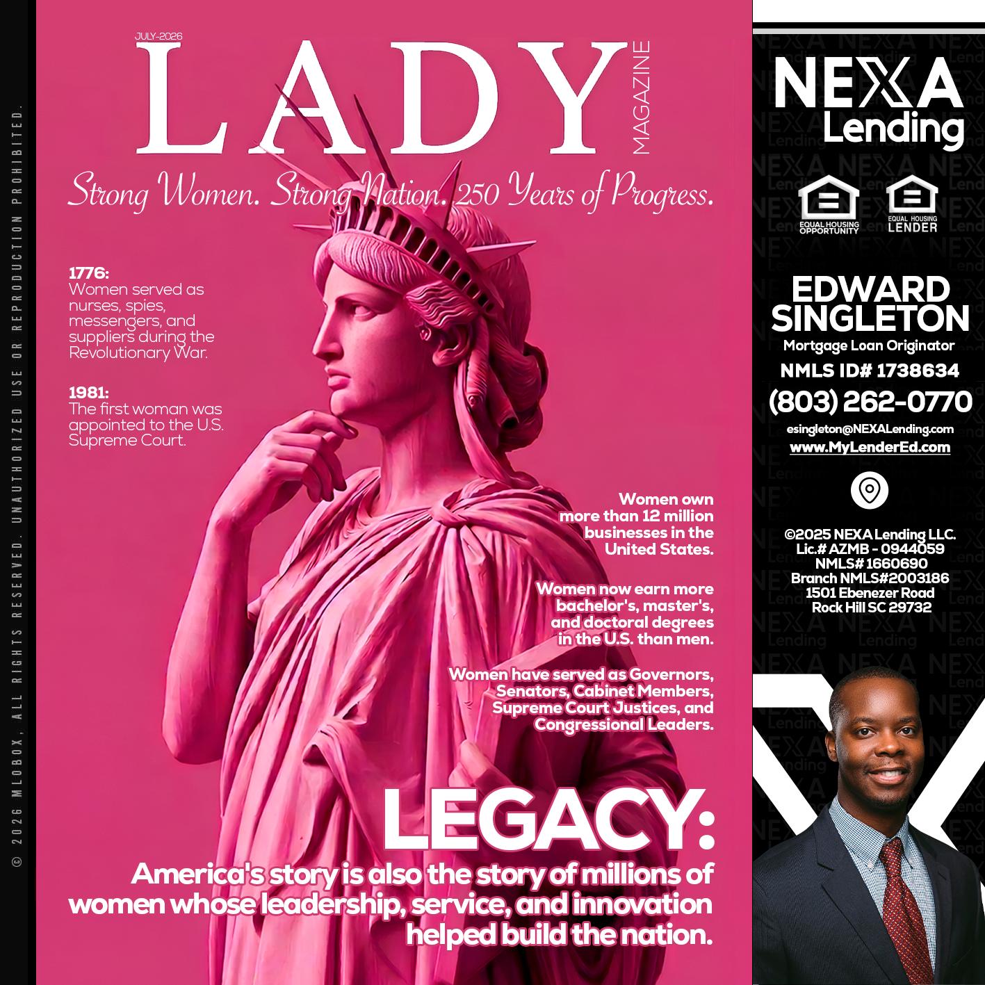 LADY LIBERTY! - Edward Singleton -Sr. Mortgage Loan Originator
