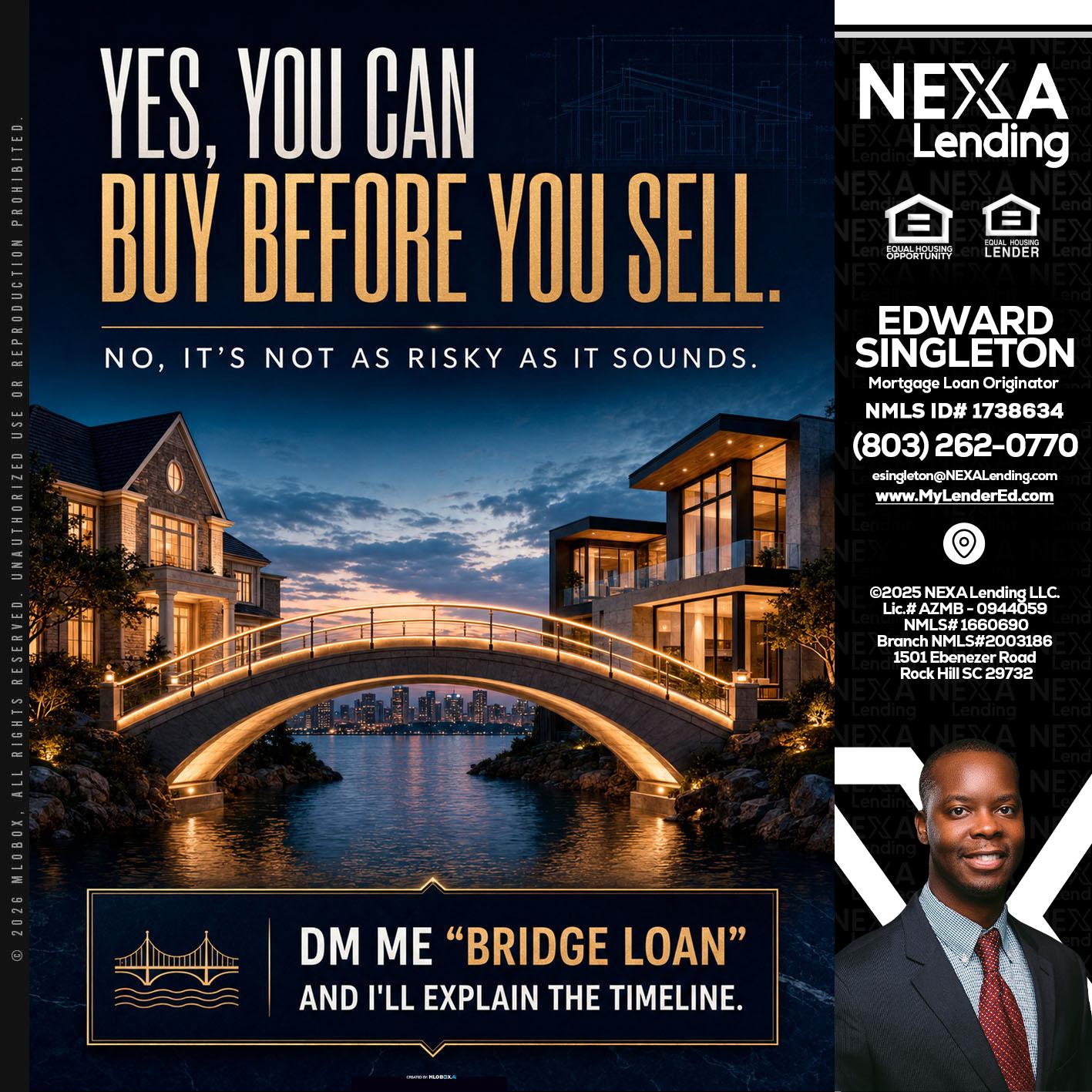 YES, YOU CAN - Edward Singleton -Sr. Mortgage Loan Originator