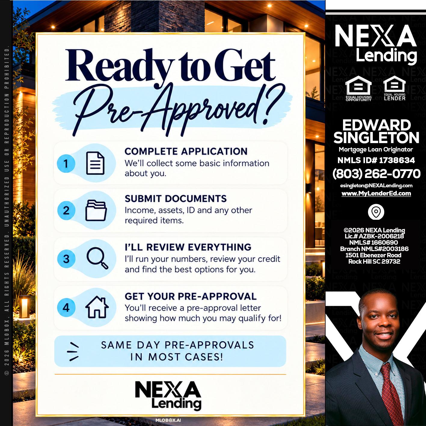 ready to get - Edward Singleton -Sr. Mortgage Loan Originator