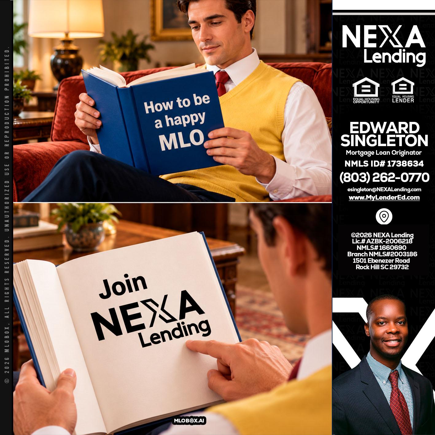 JOIN NEXA - Edward Singleton -Sr. Mortgage Loan Originator